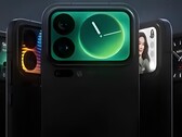 Projekty tylnych wyświetlaczy modeli Xiaomi 17 Pro i Pro Max.