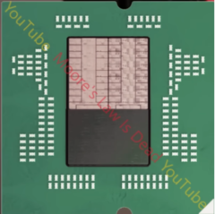 Pojawiły się nowe informacje na temat architektury AMD Zen 7; na zdjęciu: AMD Zen 7 CCD (źródło obrazu: Moore's Law is Dead na YouTube)