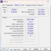 CPU-Z Pamięć