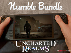 Pakiet Uncharted Realms pozostanie aktywny do 23 sierpnia 2025 roku. Na zdjęciu: Pokład Steam uruchamiający Fort Solis. (Źródło zdjęcia: Notebookcheck, Steam i Humble Bundle - edytowane)