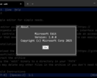 Microsoft Edit dla 64-bitowego systemu Windows umożliwia użytkownikom wiersza poleceń łatwą edycję plików tekstowych. (Źródło obrazu: Microsoft)