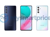 Model Galaxy M54 będzie dostępny jeszcze w tym roku w kontrastowych stylizacjach. (Źródło obrazu: MySmartPrice)