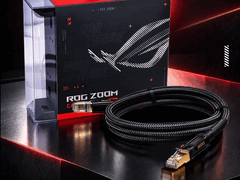 Kabel Ethernet Asus ROG Zoom Cat. 8 oferuje przepustowość 40 Gb/s.