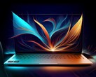 Artystyczna wizualizacja laptopa z procesorem AMD Ryzen AI z serii 400.