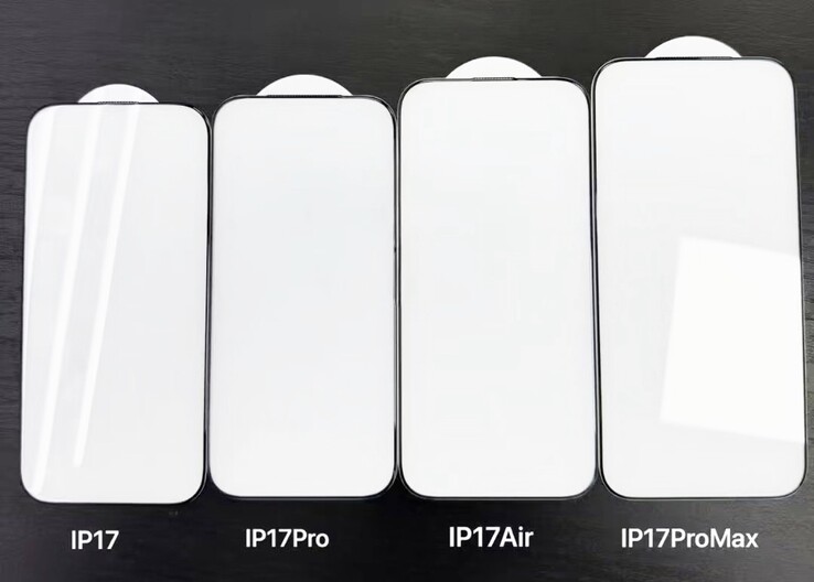 6,9-calowy iPhone 17 Pro Max jest zauważalnie większy niż iPhone 17 Air (źródło obrazu: @MajinBuOfficial)