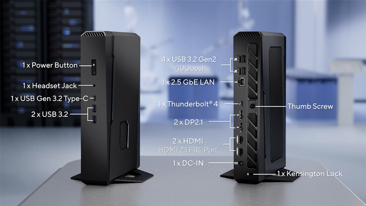 Wydajne porty Asus NUC 15 (źródło obrazu: Asus)