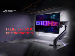 Asus zaprezentował XG248QSG na targach Computex 2025. Na zdjęciu: zdjęcie promocyjne monitora do gier. (Źródło zdjęcia: Asus - edytowane)