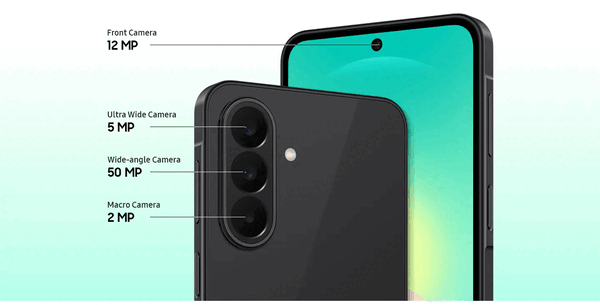 Galaxy A27 5G jest wyposażony w potrójny tylny aparat.