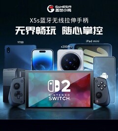 Gamesir X5s to teleskopowy kontroler mobilny, który jest kompatybilny z kilkoma urządzeniami, w tym Nintendo Switch 2. (Źródło obrazu: Gamesir)