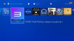 Zrzut ekranu przedstawiający RPCS3 zainstalowany na PS4 z jailbreakiem