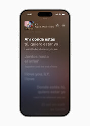 Tłumaczenie tekstów w czasie rzeczywistym w Apple Music (źródło obrazu: Apple)