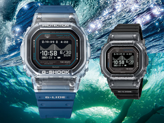 Niebieski model GBX-H5600-2 firmy Casio (po lewej) oraz czarny model GBX-H5600-1 (po prawej).