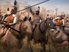 Ilustracja przedstawiająca kawalerię w grze „Total War: Rome II – Emperor Edition”, która jest obecnie w sprzedaży na platformie Steam.