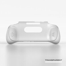 Retroid Pocket 5 oficjalne etui z uchwytem w kolorze białym/przezroczystym. (Źródło zdjęcia: Retroid)
