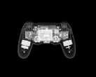 Zdjęcie rentgenowskie kontrolera PlayStation 3 z widocznymi elementami wewnętrznymi