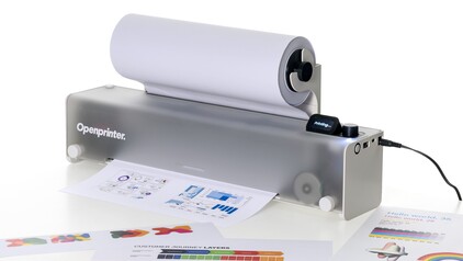 Drukarka Open Printer drukuje w kolorze i może pociąć rolkę papieru na arkusze formatu A4 (źródło obrazu: Open Tools)