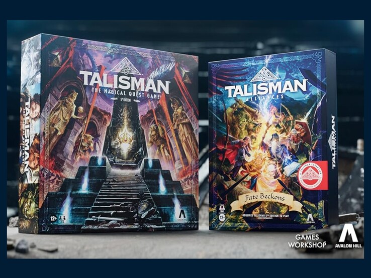 Talisman 5th Edition i Talisman Alliances: Fate Beckons expansion. (źródło: Avalon Hill)