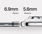 iPhone Air: Apple Najcieńszy telefon w historii nie wydaje się tak cienki w porównaniu do iPhone'a 6, ale prawdopodobnie jest znacznie bardziej wytrzymały. (Źródło obrazu: Reddit)