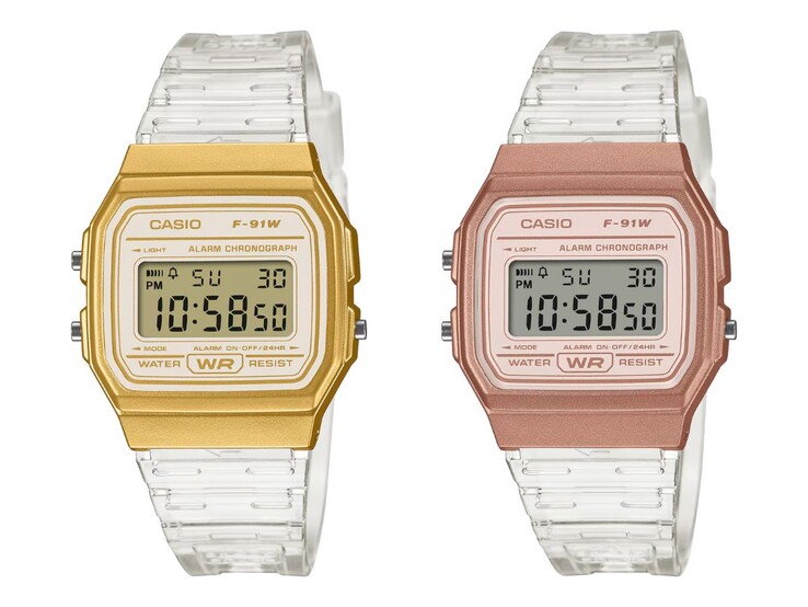 Zegarki Casio F-91WS-7A2 (po lewej) i F-91WS-7A3 (po prawej)