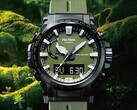 Zegarki Casio Pro Trek PRW-61ANS-3 i PRG-340ANS-3 są w kolorze khaki, podobnie jak starszy model PRW-61Y-3 (na zdjęciu). (Źródło zdjęcia: Casio)
