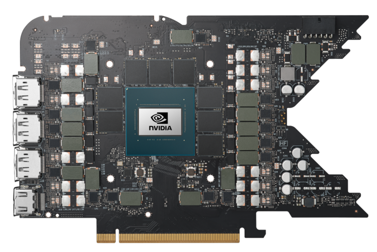 Nvidia GeForce RTX 4080 PCB. (Źródło obrazu: Nvidia)