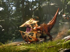Obraz z gry Turok: Origins przedstawiający dinozaura. (Źródło obrazu: Steam)