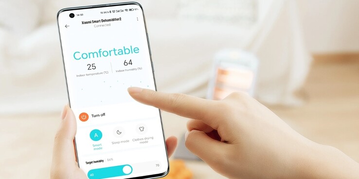 Inteligentnym osuszaczem Xiaomi można sterować za pomocą aplikacji marki