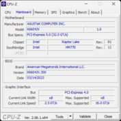 Płyta główna CPU-Z