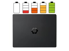Laptop Framework 13 Pro jest wyposażony w baterię o pojemności 74,45 Wh.