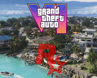 Mapa GTA 6 z logo Rockstar Games (źródło obrazu: Rockstar Games, Rockstar Games YouTube z poprawkami)