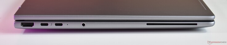 po lewej: HDMI, 2x Thunderbolt 4, gniazdo audio 3,5 mm, czytnik kart inteligentnych