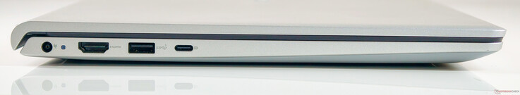 Po lewej: wejście DC, wyjście HDMI 1.4 (1080p 60 Hz), USB 3.2 Gen1 Type-A, USB 3.2 Gen1 Type-C (pełna funkcjonalność)