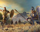 Obraz przedstawiający pojedynek między dwoma bohaterami w grze „A Total War Saga: Troy”.