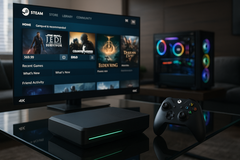 Według przecieków, nowy Xbox Microsoftu może obsługiwać sklepy PC, takie jak Steam i GOG. (Źródło obrazu: OpenAI)