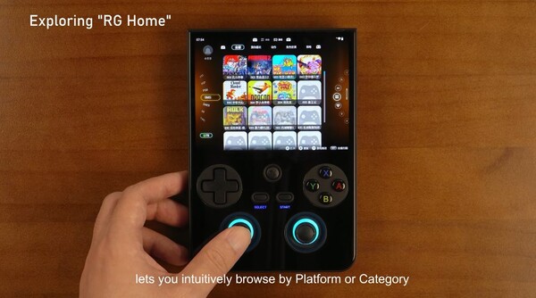 Nowy RG Home pozwala na szybkie przełączanie się między pulpitem Android a interfejsem gry.