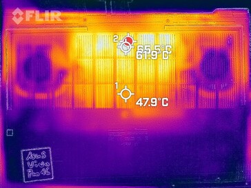 Obrazowanie termowizyjne - spód, pod obciążeniem