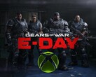 Baner promujący grę „Gears of War: E-Day”, dostępną wyłącznie na konsolę Xbox