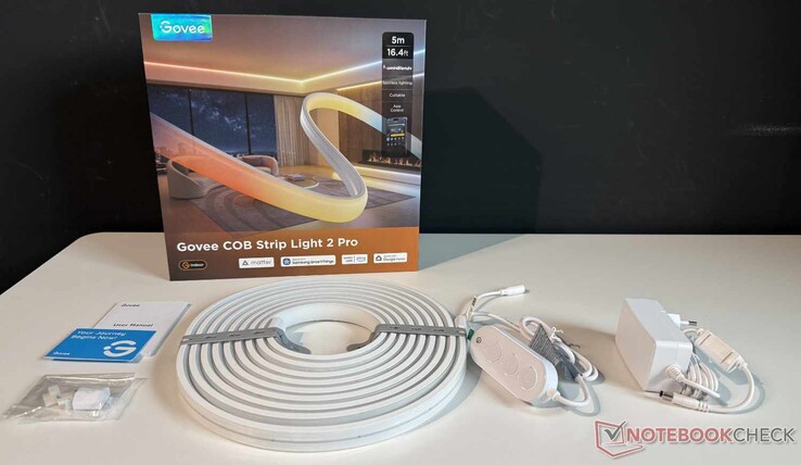 Co znajduje się w zestawie z taśmą oświetleniową Govee COB Strip Light 2 Pro