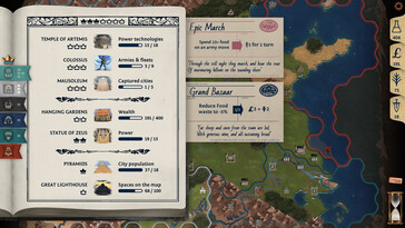 Na zdjęciu: Zrzut ekranu z rozgrywki z gry „Ozymandias: Bronze Age Empire Sim”.