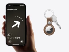 Nowy układ UWB w Apple AirTag 2 poprawi zasięg podczas korzystania z precyzyjnego wyszukiwania. (Źródło obrazu: Apple - edytowane)