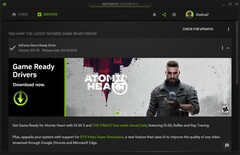 GeForce Doświadczenie aplikacji po aktualizacji do Game Ready Driver 531.29 (Źródło: własne)