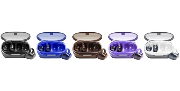 JBL Soundgear Clips będą dostępne w pięciu kolorach, z których wszystkie mają półprzezroczystą konstrukcję. (Źródło obrazu: JBL)