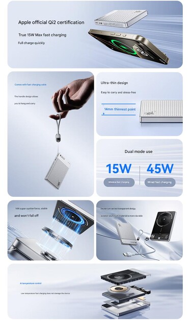 Główne zalety modelu 10 000 mAh (źródło obrazu: RedMagic - przetłumaczone maszynowo)