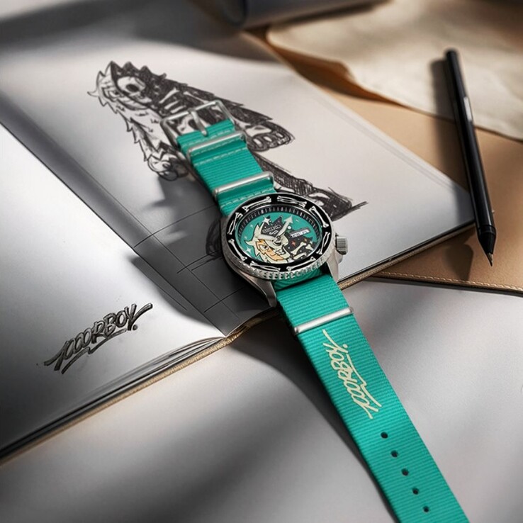 Zegarek kolaboracyjny Seiko 5 Sports x Poorboy SRPM17K. (Źródło zdjęcia: Seiko via Q-P Magazine)