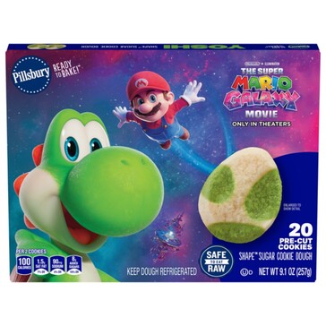 Front opakowania ciasteczek Super Mario Galaxy Movie Pillsbury (źródło zdjęcia: Tops Friendly Markets)