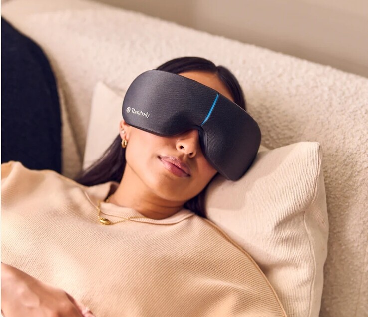 SmartGoggles drugiej generacji zostały zaprojektowane z myślą o komforcie i spokoju - łącząc wibracje, ciepło i kompresję opartą na tętnie w celu spersonalizowanej terapii oczu (źródło zdjęcia: Therabody)