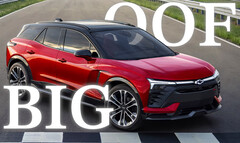 Chevrolet Blazer EV Edmunds nie przeżył dwóch miesięcy bez konieczności poważnej interwencji mechanicznej. (Źródło zdjęcia: Chevrolet - edytowane)