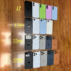 AppleiPhone'a 17 we wszystkich kolorach premierowych. (Źródło zdjęcia: Majin Bu - edytowane)