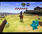 Gra „The Legend of Zelda: Ocarina of Time” działająca w trybie natywnym na iPadzie. 