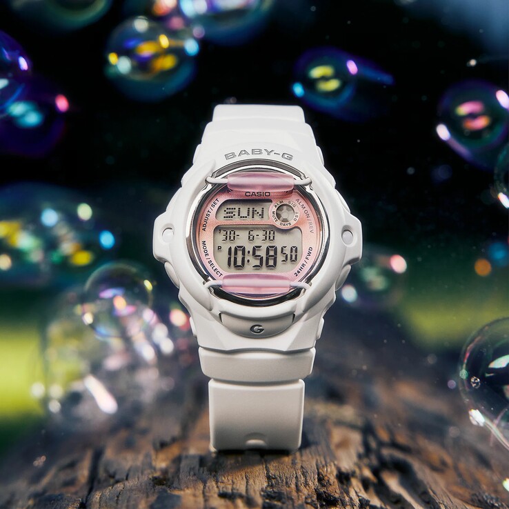 Model Casio BG-169GD-7 charakteryzuje się wodoodpornością do 200 m (20 barów)
